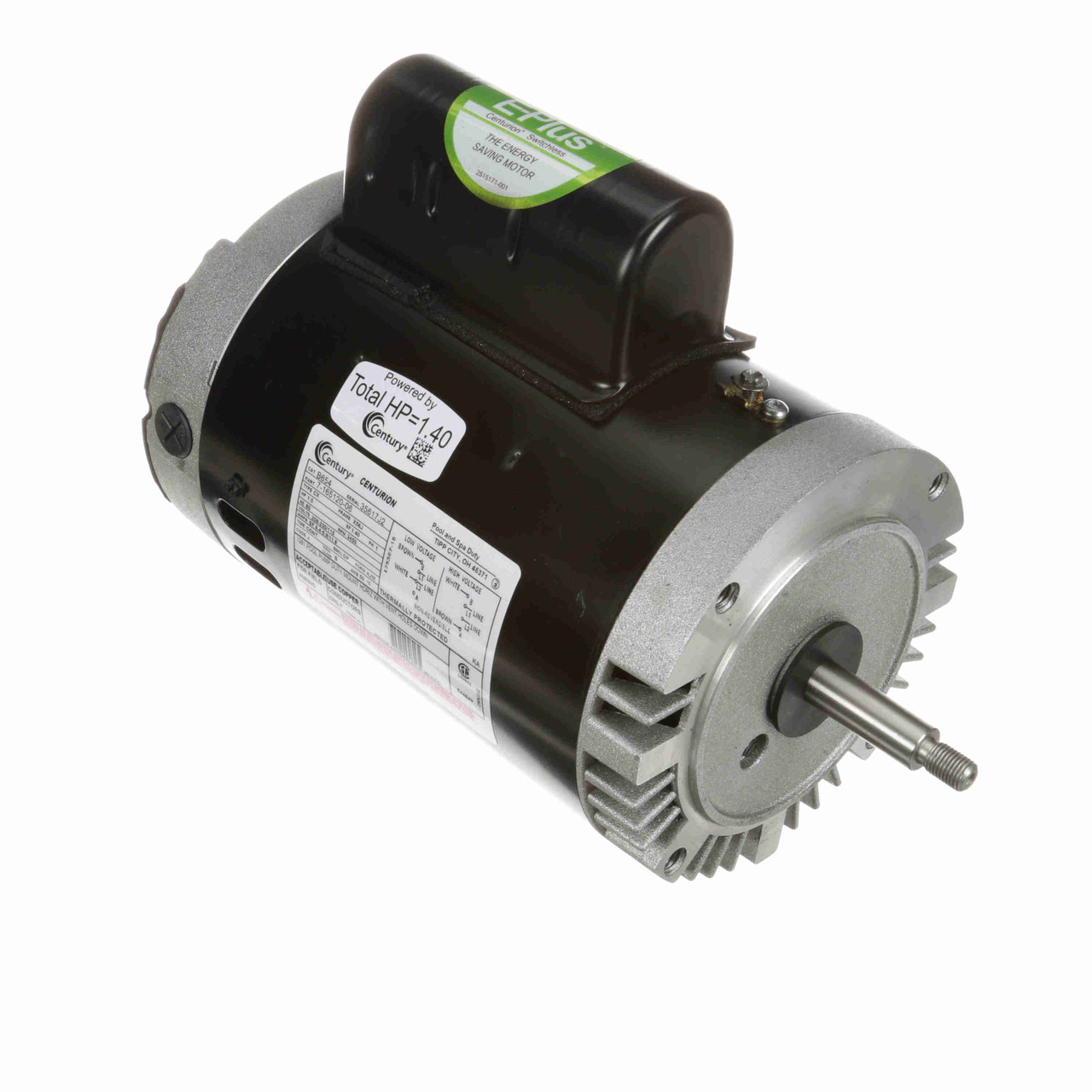 B654 CENTURY POOL PUMP MOTOR 1 HP 3600 RPM X56J Frame