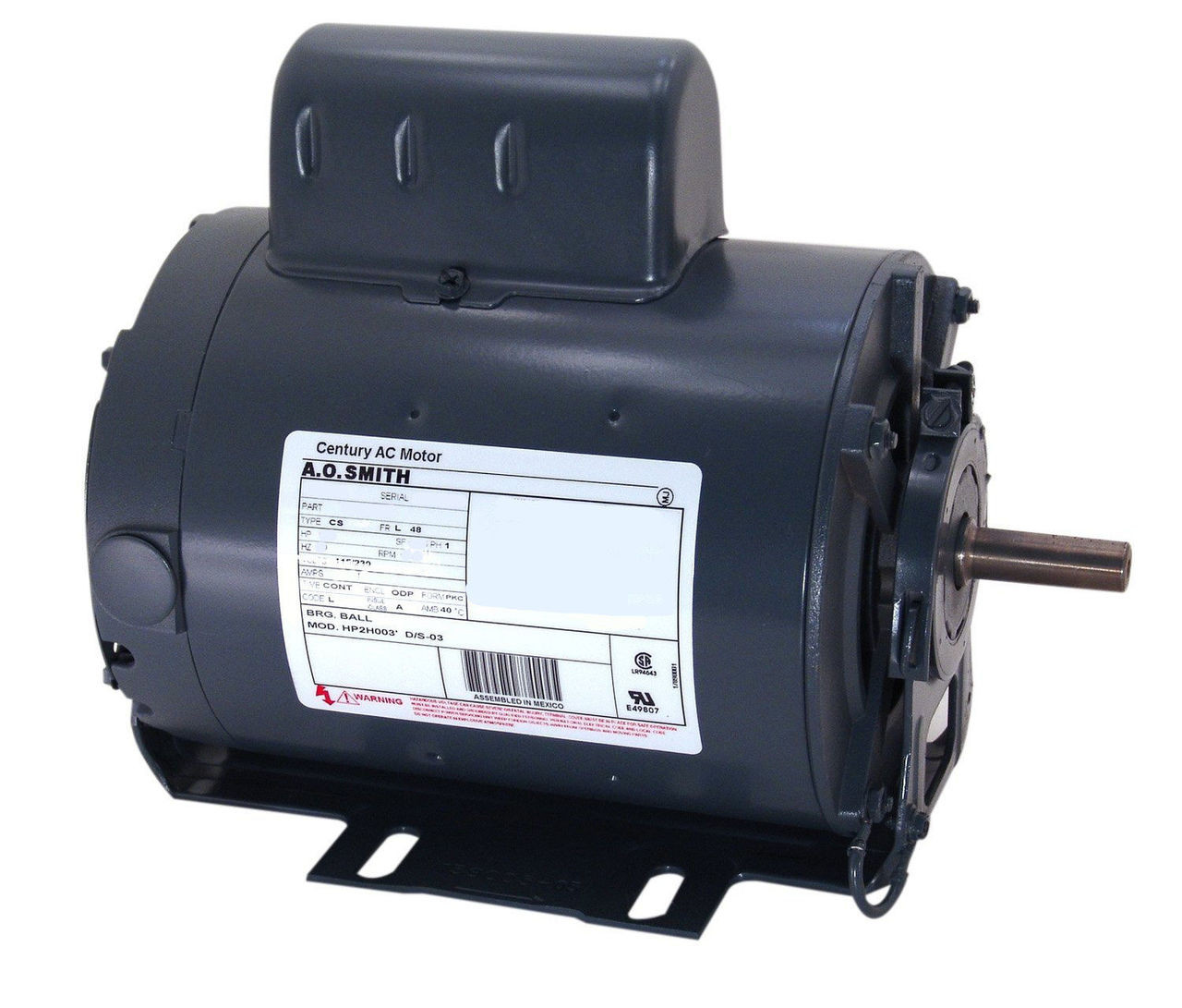 C196L Capacitor Start Resilient Base Motor 1/4 HP