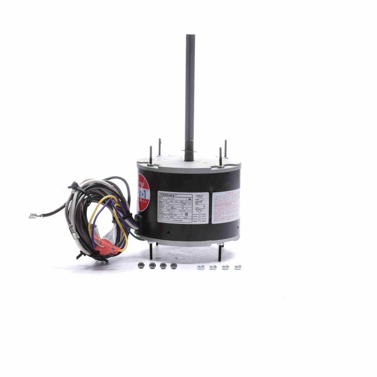 ORM5458B CENTURY 4-1 CONDENSER FAN MOTOR 1/3-1/6 HP 1075 RPM 48 FRAME
