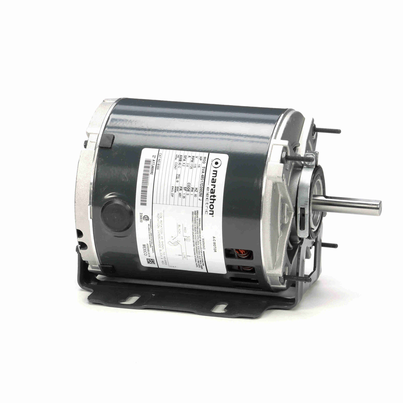 B300 Marathon Fan and Blower Motor 1/6 HP 1800 RPM 48Y Frame