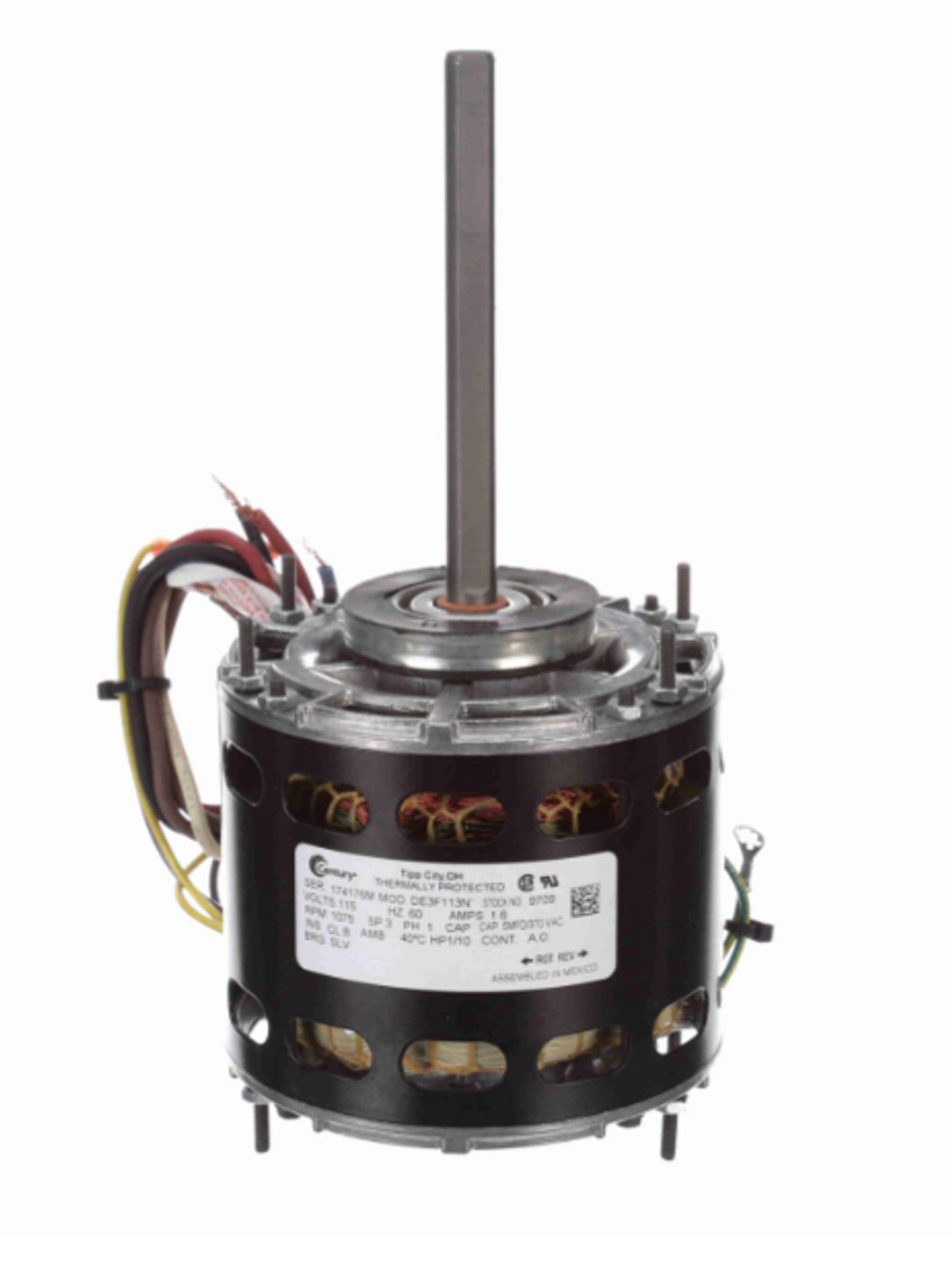 9709 5 In. Diameter Single Shaft Motor 1/10-10/15-1/30 HP