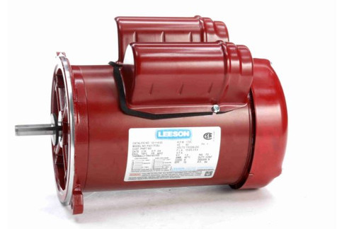 101120.00 LEESON AUGER DRIVE MOTOR 0.50 HP 1800 RPM 48Y FRAME