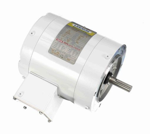 113649.00 Leeson White Duck General Purpose Motor 0.25 HP 1800 RPM 56C Frame