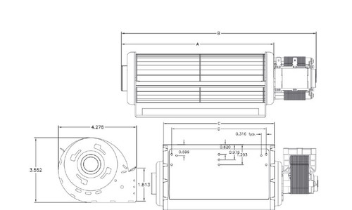 R7-RB79, Hunter F125H, HWF30, HDV30, Blower only, no power cord