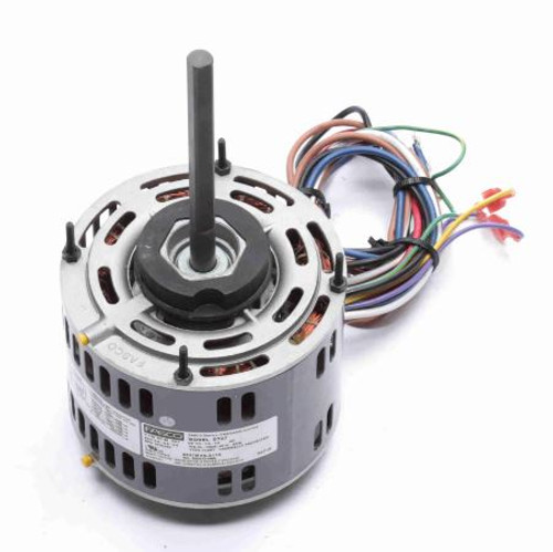 D727, 1/3 hp 1075 RPM 3-Speed 115V 5.6" Diameter Fasco Furnace Motor