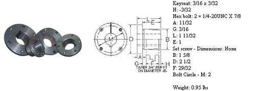 L-3/4  QD Type "L" Bushing