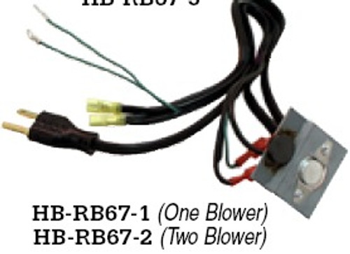HB-RB67-1 switch assem. with cord, 3 prong plug, thermal switch