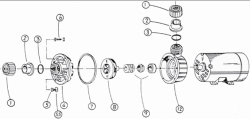 1505R JS Series Center Discharge Part ID#3 O-Ring