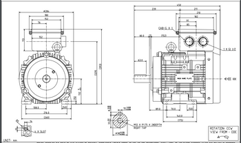 Y554SDMV7FS-PL TOSHIBA IEC MOTOR 7.5 HP 1800 RPM 132S FRAME