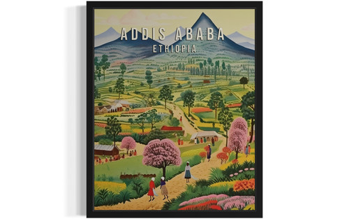 Addis Ababa Ethiopia Art Print Poster