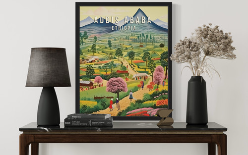 Addis Ababa Ethiopia Art Print Poster