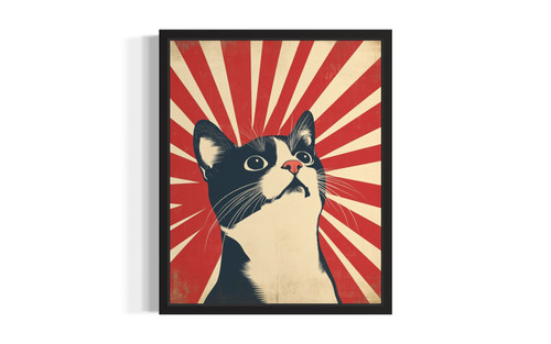 Cat wall art poster print