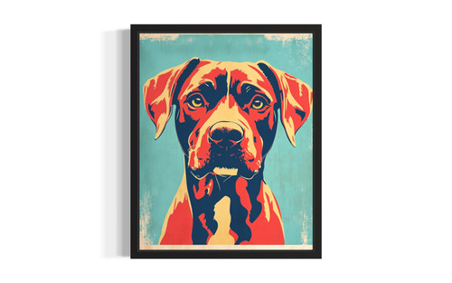 Dog wall art poster print