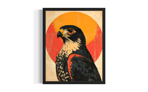 Falcon wall art poster print