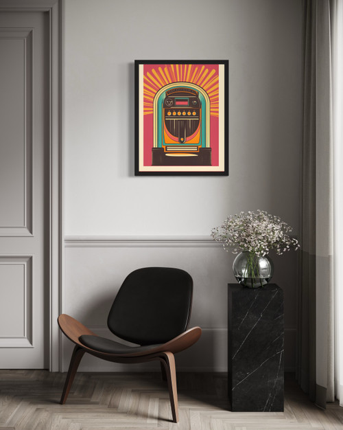 Jukebox Wall Art Print Poster