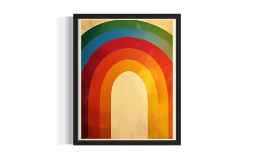 Rainbow Arc wall art poster print