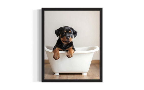 Rottweiler wall art poster print