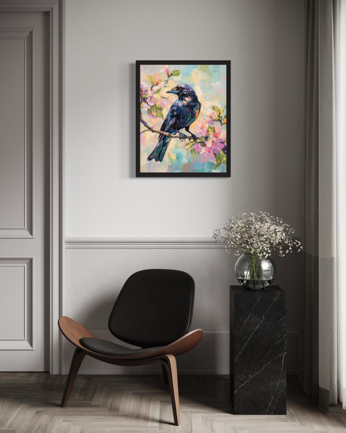 American Crow Wall Art Print Poster