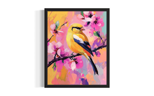 American Goldfinch wall art poster print