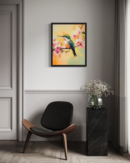 Hummingbird Wall Art Print Poster