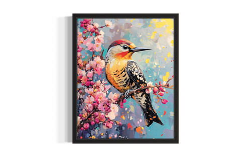 Northern Flicker wall art poster print