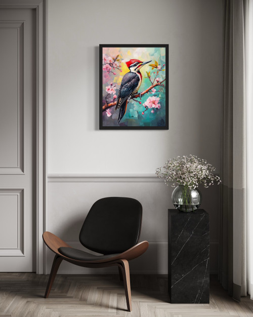 Pileated Woodpecker Wall Art Print Poster