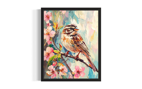 Song Sparrow wall art poster print