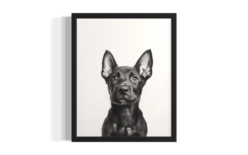 Belgian Malinois wall art poster print