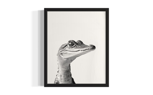 Alligator wall art poster print