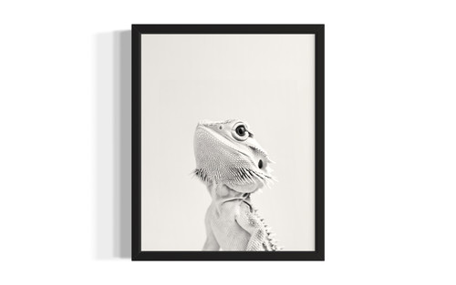 Bearded Dragon wall art poster print
