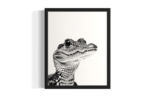 Crocodile wall art poster print