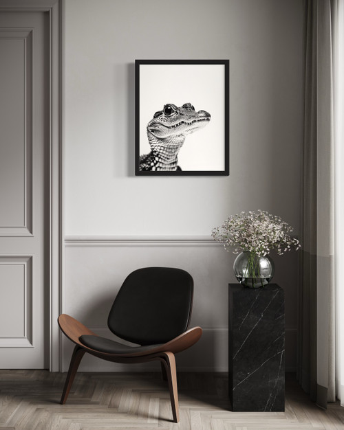 Crocodile Wall Art Print Poster