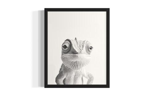 Chameleon wall art poster print