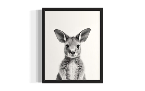 Kangaroo wall art poster print