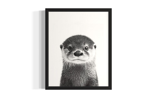 Otter wall art poster print