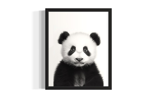 Panda wall art poster print
