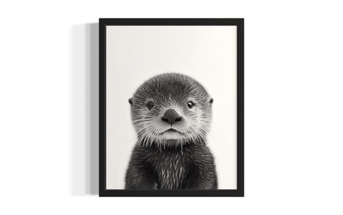 Sea Otter wall art poster print