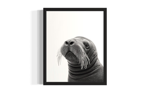 Walrus wall art poster print