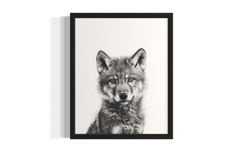 Wolf wall art poster print