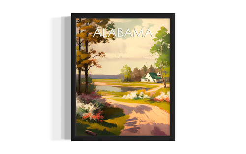 Alabama Landsacpe wall art poster print