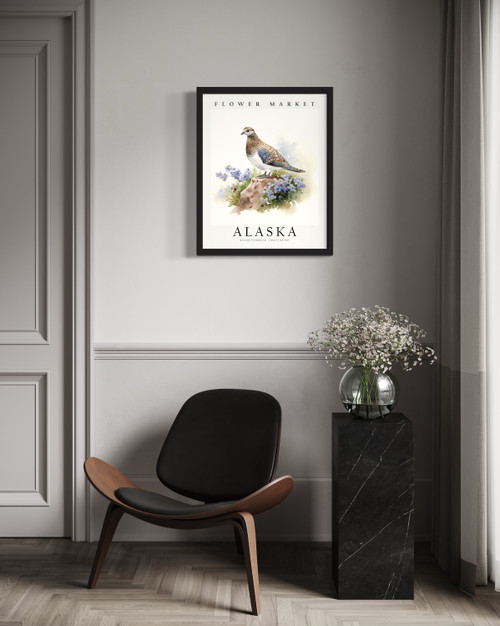 Alaksa Bird Wall Art Print Poster