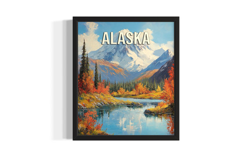 Alaska Autumn wall art poster print