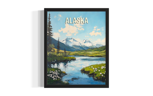 Alaska Spring wall art poster print