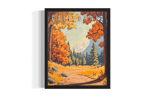 California Falls wall art poster print