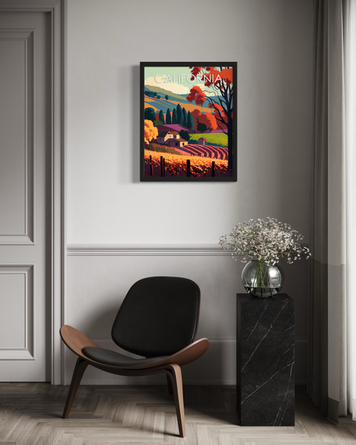 California Vintage Wall Art Print Poster