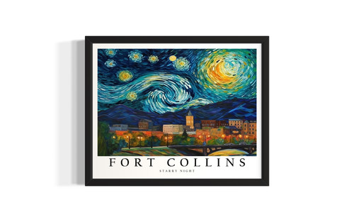 Colorado Fort Collins wall art poster print