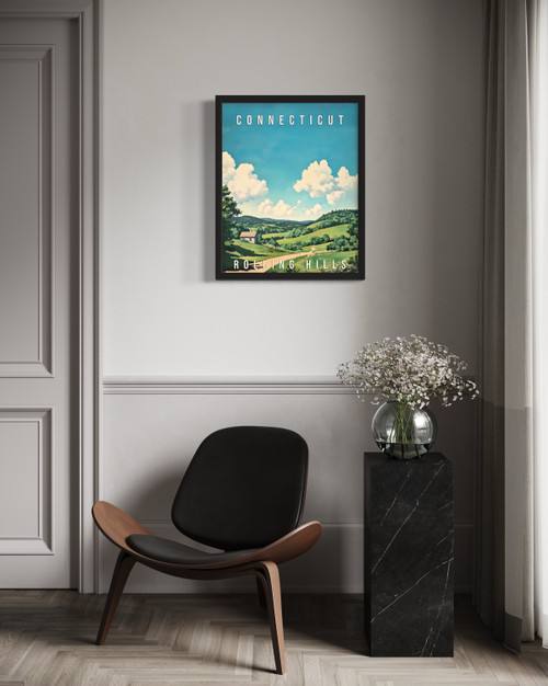 Connecticut Rolling Hills Wall Art Print Poster