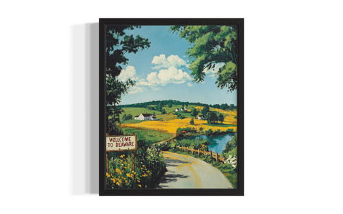 Delaware landscape wall art poster print