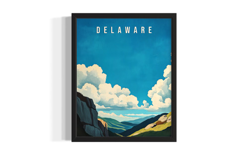 Delaware Mountains wall art poster print