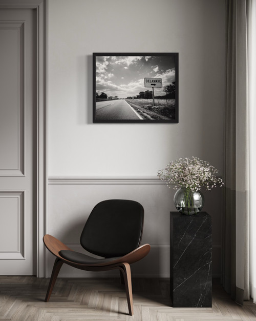 Delaware Road Sign Wall Art Print Poster